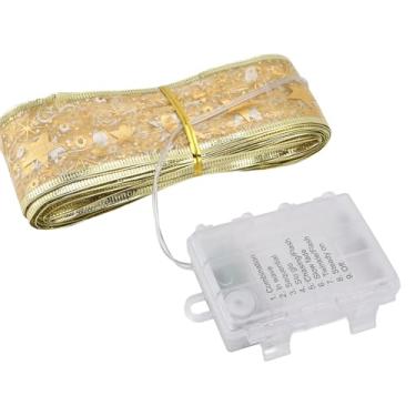 Imagem de Naroote Lâmpada de Corda de de Fita, Luz da árvore de Economia de Energia Alimentada por Bateria Com Timer 100 LEDs para a Festa para a Sala de Estar (Cor)