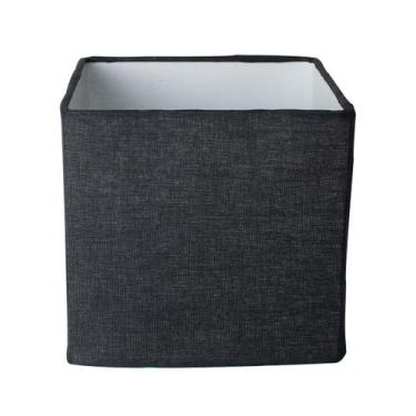Imagem de Cúpula de Abajur Quadrada 30x30x30cm Tecido Algodão Soquete Importado 