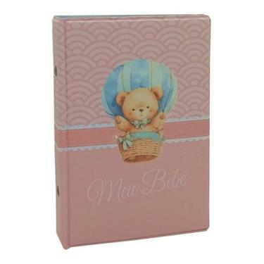 Imagem de Álbum De Fotos Bebê 10x15 Para 100 Fotos - Photoalbum Universal, Rosa