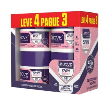 Imagem de Kit Desodorante Above Creme 50G Lv4Pg3 Energy Women