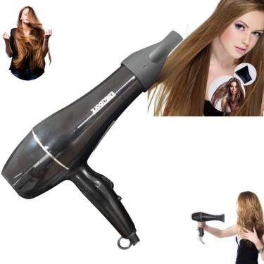 Imagem de Secador de Cabelo Profissional Alta Potencia Ar Frio 1800W 60Hz 127V Preta
