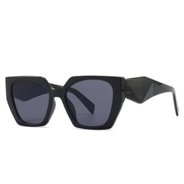 Imagem de Óculos de sol estilo olho de gato retrô feminino, óculos de sol da moda, coloridos, degradê, masculino, uv400 (1)