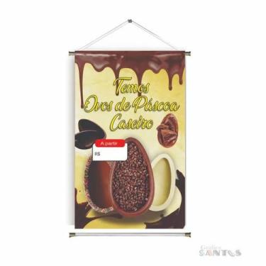 Imagem de Banner pronto Páscoa BA 468 medida 45x70 cm arte pronta