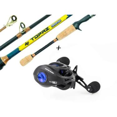 Imagem de Conjunto de Pesca Vara Albatroz Topaz 1,68m 6-12lbs 2P + Carretilha M2