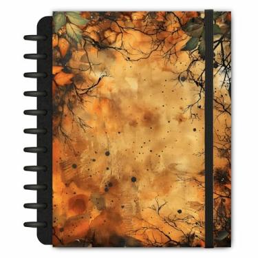 Imagem de Caderno de Disco Floresta 160 pgs 90g Capa Dura 6 Divisórias Inteligente Grande ~20 cm x 27 cm Achala