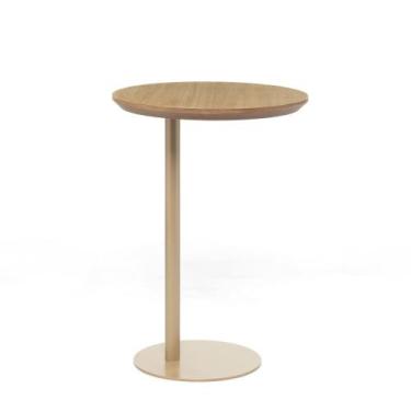 Imagem de Mesa Lateral Sait 40 cm x 57 cm - Casavee, Tauari/Dourado