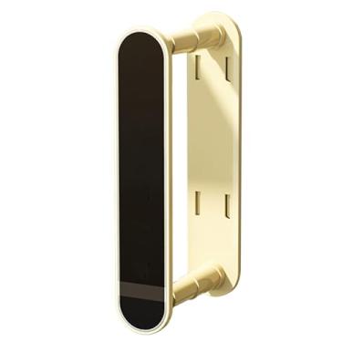 Imagem de Organizador de cabide montado na parede Expandível Rack de roupas dobráveis de roupas dobráveis para vestiário em casa plástico branco 7 a 16,4cm (Preto)