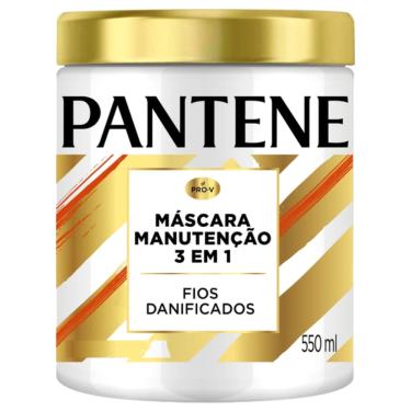 Imagem de Máscara Pantene Pro-Vitaminas 3 Em 1 Manutenção Para Fios Danificados 550ml