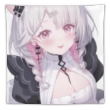 Imagem de LIEGBMEU Tapeçaria de biquíni sexy anime menina 152.4 cm x 152.4 cm interior exterior parede colcha arte decoração de tapeçaria caprichosa, AF329