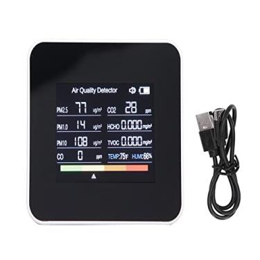 Imagem de Ar Qualide Medidor Monitor Detector Profissional Multifuncional Cor Tela LCD Em Tempo Real PM2.5 PM10 HCHO TVOC CO CO2 Tester para Casa Indoor Car Air Testing Maternal Sala