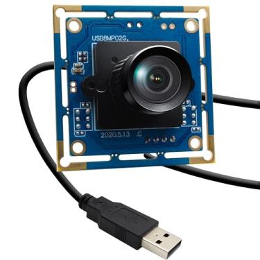 Imagem de ALPCAM Módulo de câmera USB de 8 MP sem distorção com lente de 75 graus, câmera USB Full HD 2448P, câmera Web compatível com UVC para Windows/Linux/Mac, câmera USB embutida para câmera industrial,