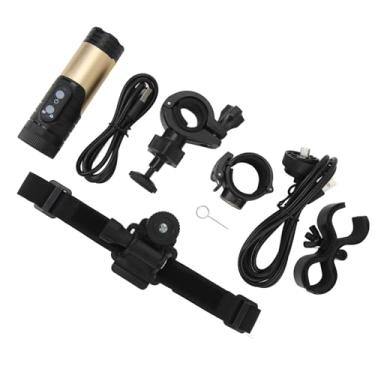 Imagem de Generic Câmera de Capacete, 12MP IP66 Câmera de Bicicleta Impermeável à Prova d'água 120 Wi -fi de Largura Tipo C para Motocicleta (Ouro)