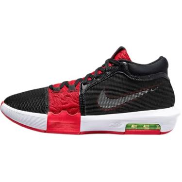 Imagem de Nike Tênis de basquete masculino, Preto/University Red/Lime Blast/Branco, 43