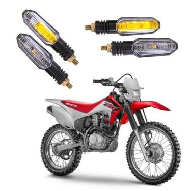 Imagem de Kit 4 Setas Sequenciais Pisca Led Universal Modelo P50S Moto HONDA CRF