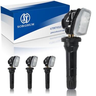 Imagem de SORGHUM Sistema De Monitoramento Pressão Pneus - Sensores Tpms Pré-Programados, 4 Unidades, 433 Mhz, Compatível Com Chevrolet Silverado, Gmc Sierra, Cadillac Xt4, Xt5, Xt6, Buick Enclave, 2014-2024,