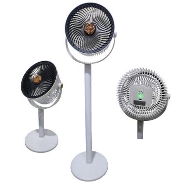 Imagem de Ventilador Vertical Mesa Chao 5 Velocidades Altura Ajustavel Aromaterapia USB Bateria Recarregavel Potente Calor Verao