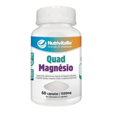 Imagem de Quad Magnésio Malato + Taurato + Citrato + Bisglicinato Nutrivitalle 60 Cápsulas