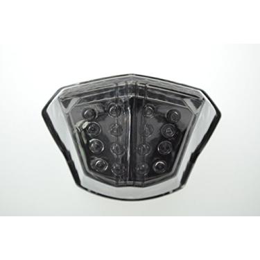 Imagem de Lanterna traseira de freio de LED + Idicador de seta integrado para Yamaha 2009-2017 FZ6R; 2009-2017 XJ6 (cor moke)