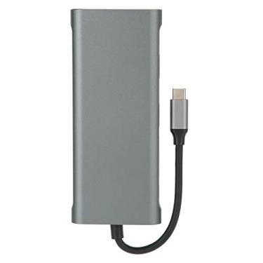 Imagem de Zhjvihx Placas de Ancoragem 12-EM-1, Adaptador Tipo C VGA RJ-45 PD USB 3.0 2.0, Reunião Multifuncional para Casa