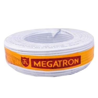 Imagem de Cabo Megatron Coaxial 95% Malha RG 6 100m Branco - Megratron