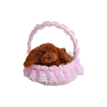 Imagem de Simulação cão pelúcia animais brinquedo vai chamar a boneca brinquedo 