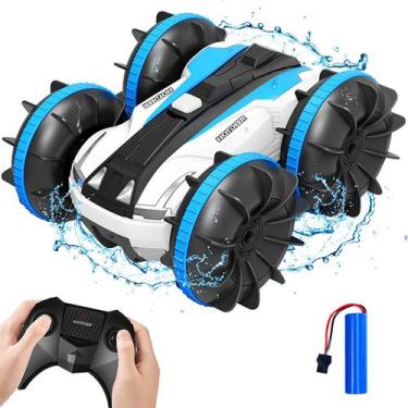 Imagem de Caminhão de barco de carro de controle remoto - 2.4GHz anfíbio 4WD Stu