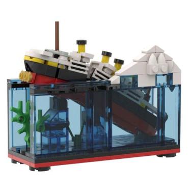 Imagem de Blocos de construção Toy BeeetMoc RMS Cruise Titanic Break in Half