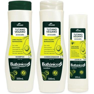 Imagem de Kit Tutano Vegano Avocado Shampoo + Condicionador 500ml + Leave In 200