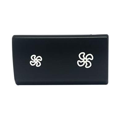 Imagem de Angelguoguo Tampa do botão do ventilador do interruptor de controle para BMW X5 E70 2006-2013 / X6 E71 2008-2014 carro aquecedor de carro clima, vento, ar condicionado