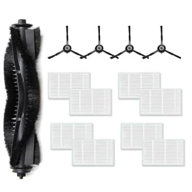 Imagem de TNDCKP Kits de acessórios de peças de reposição de escova a vácuo para robô adequado para Tapo RV30 Max Plus/RV30 Max/RV20 Max Plus/RV20 Max (13 peças - 1 escova principal, 4 escovas laterais, 8