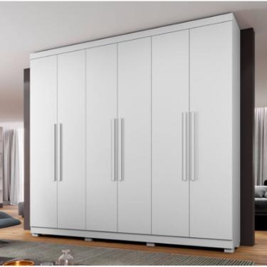 Imagem de Guarda Roupa New Master 6 Portas Benetil Móveis - Branco