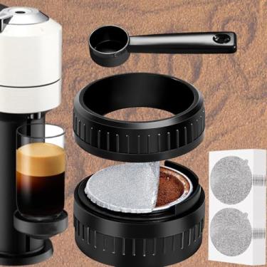 Imagem de Cápsulas reutilizáveis Nespre-sso para Vertuoline, kits de cápsulas reutilizáveis Nespre-sso para Vertuoline 100 peças de folha AL (não vêm os cápsulas)