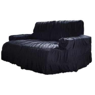 Imagem de Capa Para Sofá 4 Lugares RetráTil E ReclináVel - Capa Protetora ExtensíVel Com (Preto,2 Lugares)