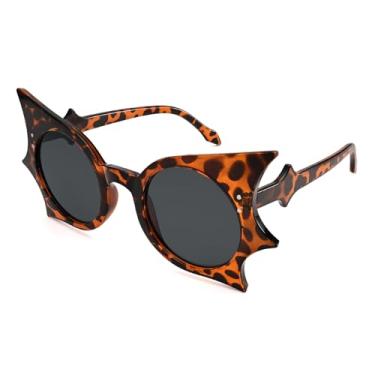 Imagem de Dollger Óculos de sol para mulheres, óculos de sol góticos descolados para festas de cosplay, acessórios góticos de morcego de Halloween borboleta, Tartaruga, oversized