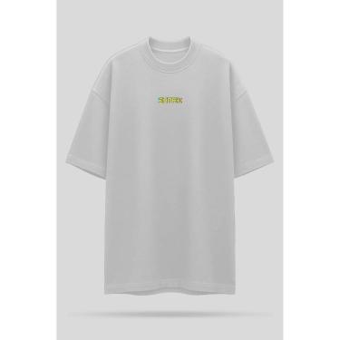Imagem de Camiseta Oversized Shatark Pac Man - Branco-Masculino