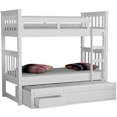 Imagem de Treliche de Solteiro Saraiva Branco Lavado