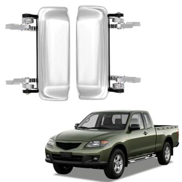 Imagem de JDMEXEV Maçanetas externas dianteiras do lado do motorista e do passageiro compatíveis com Ford Ranger 2001-2011, Mazda B2300 01-10, B2500 01, B3000 01-08, B4000 01-10 Substituição para 2L5Z1022404BAA
