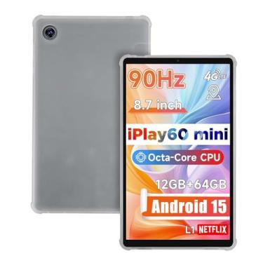 Imagem de Capa para tablet ALLDOCUBE iplay 60 mini 22.1 cm, capa traseira transparente fosca TPU transparente para Lenovo ALLDOCUBE iplay 60 mini, antiarranhões, à prova de choque, fosco transparente