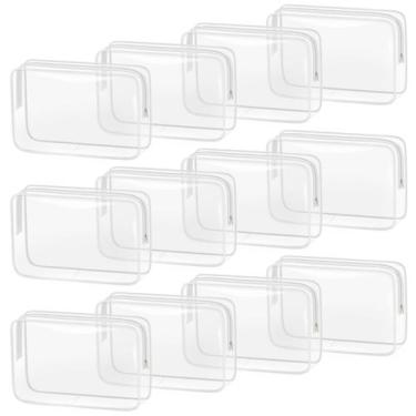 Imagem de Bolsa de maquiagem TISRATOK Clear para mulheres, 12 peças com zíper br