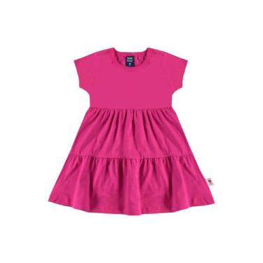Imagem de Vestido Infantil em Algodão Bee Loop, Rosa, 4