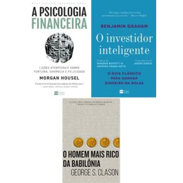 Imagem de Kit o investidor inteligente/a psicologia financeira/o homem mais rico