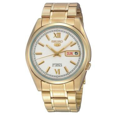 Imagem de Relógio Seiko Masculino Ref: Snkl58b1 B3kx Automático Dourado