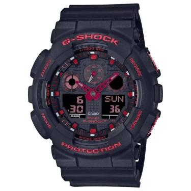 Imagem de Relógio Casio Masculino Ref: Ga-100bnr-1adr G-shock Anadigi
