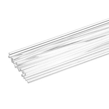 Imagem de HARFINGTON 2 conjuntos (10 peças) hastes de solda de plástico 20 cm tiras redondas de soldagem de policarbonato hastes de soldador para para-choques de carro, caiaque, reparo diário, para-choques de