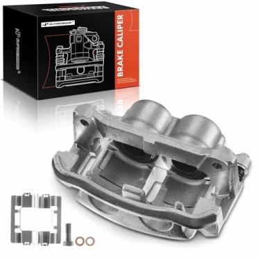 Imagem de A-Premium Conjunto de pinça de freio a disco com suporte compatível com modelos Ford selecionados - Para F-150 2009, Lobo 2009-2014, Pickup - Lado esquerdo do motorista dianteiro