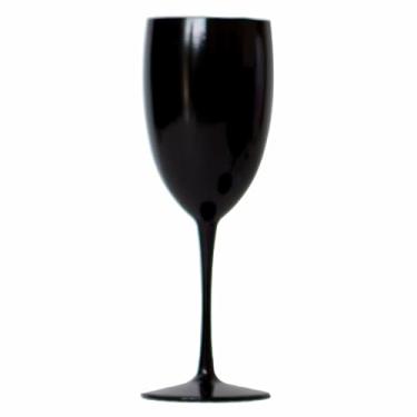 Imagem de Kit 15 Taças Vinho/Drink 420mL Acrílica - Aloha (Preto Sólido)