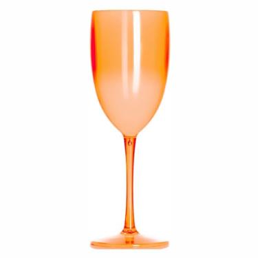 Imagem de Kit 15 Taças Vinho/Drink 420mL Acrílica - Aloha (Laranja Neon)