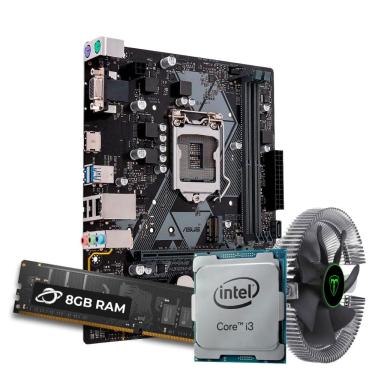 Imagem de Kit Upgrade i3 8100T: Placa H310 + Memória 16GB DDR4