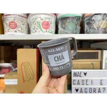 Imagem de Caneca Tupperware Chá PB 350 ml Cinza