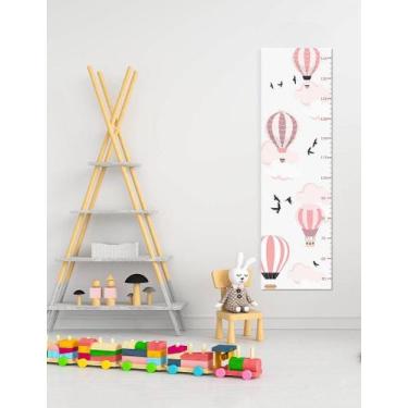 Imagem de Régua de Crescimento Infantil Menina Adesivo Decorativo - no-brand